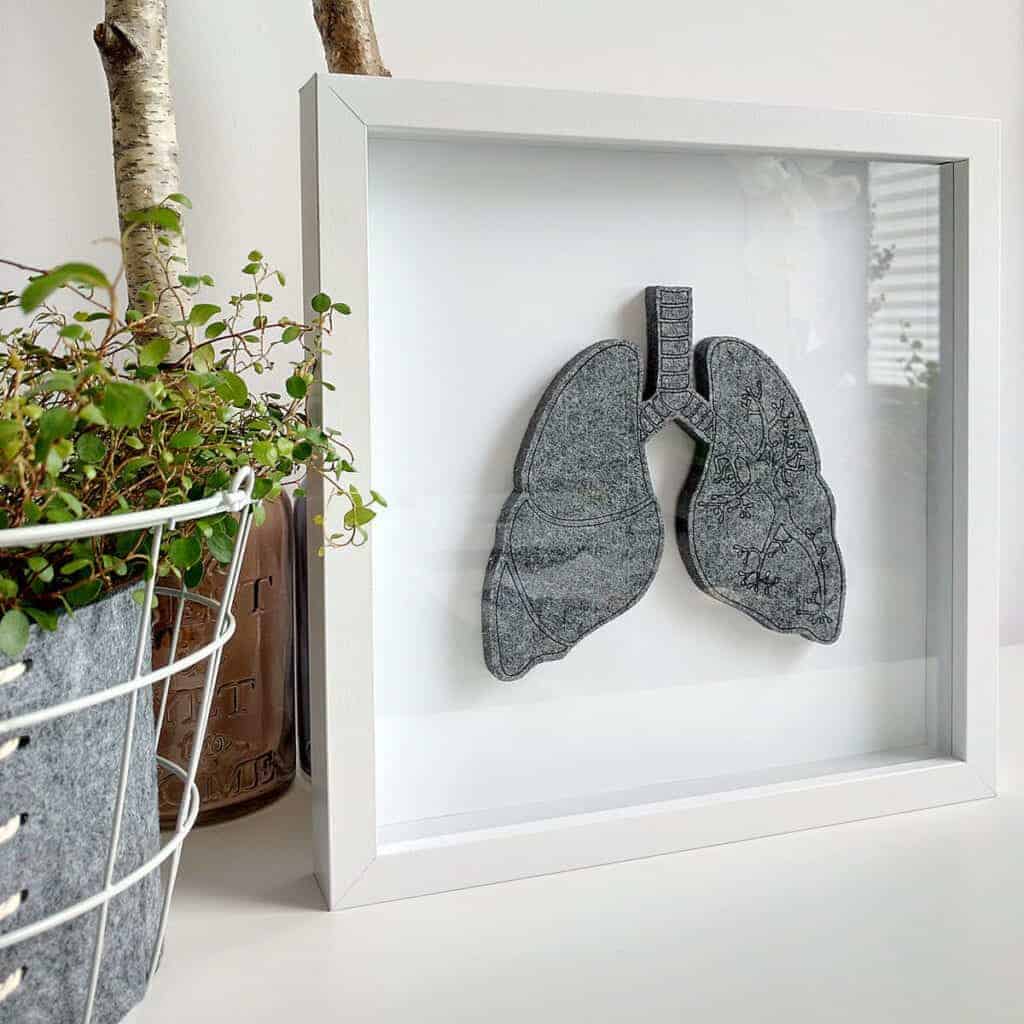 Obraz z filcowymi płucami