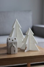 Zestaw dwóch filcowych choinek