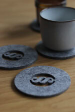 Podkładka filcowa w kształcie koła z paragrafem - obrazek 2