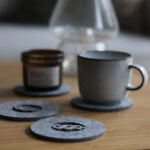 Podkładka filcowa w kształcie koła z paragrafem