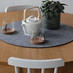 Filcowa serweta w kształcie koła 50x50cm