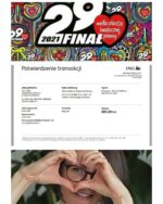 Podkładka filcowa w kształcie koła z serduszkiem dla WOŚP - obrazek 11