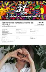 Podkładka filcowa w kształcie koła z serduszkiem dla WOŚP - obrazek 9