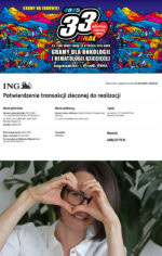 Podkładka filcowa w kształcie koła z serduszkiem dla WOŚP - obrazek 7