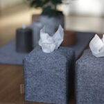 Filcowe etui na kwadratowe pudełko chusteczek higienicznych