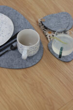 Filcowa podkładka o nieregularnym kształcie kamienia - obrazek 5